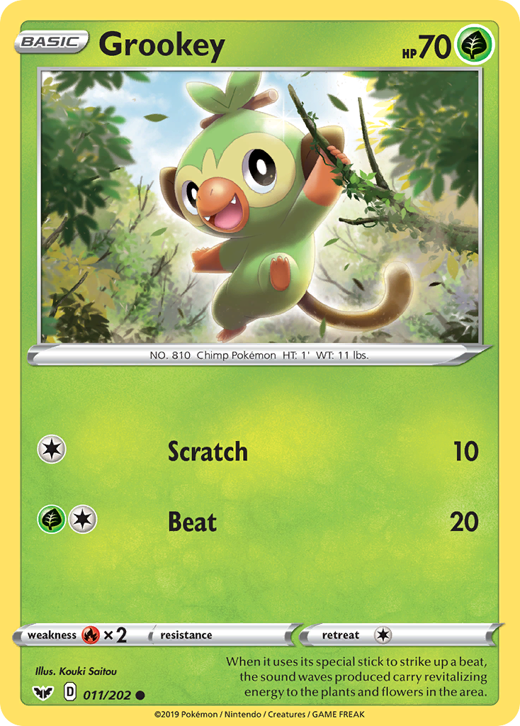 Grookey (011/202) [Sword & Shield: Base Set] | The Gaming-Verse