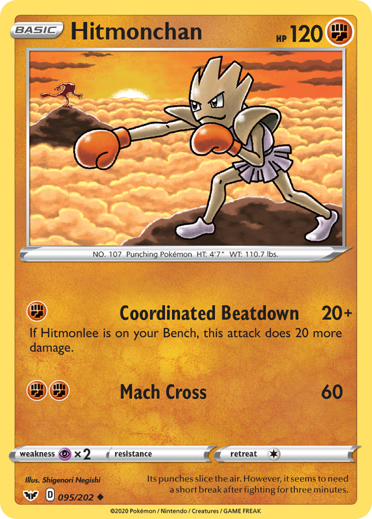 Hitmonchan (095/202) [Sword & Shield: Base Set] | The Gaming-Verse