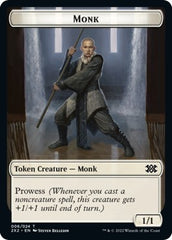 Wrenn and Six Emblem // Monk Double-sided Token [Double Masters 2022 Tokens] | The Gaming-Verse