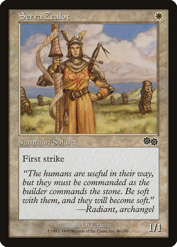 Serra Zealot [Urza's Saga] | The Gaming-Verse