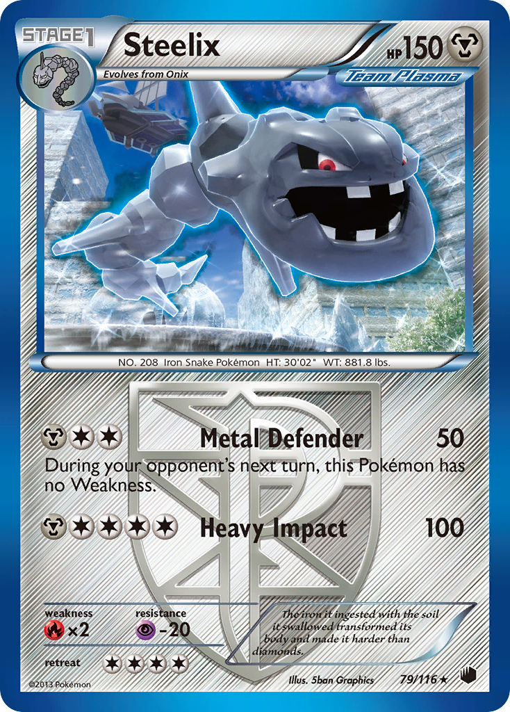 Steelix (79/116) [Black & White: Plasma Freeze] | The Gaming-Verse