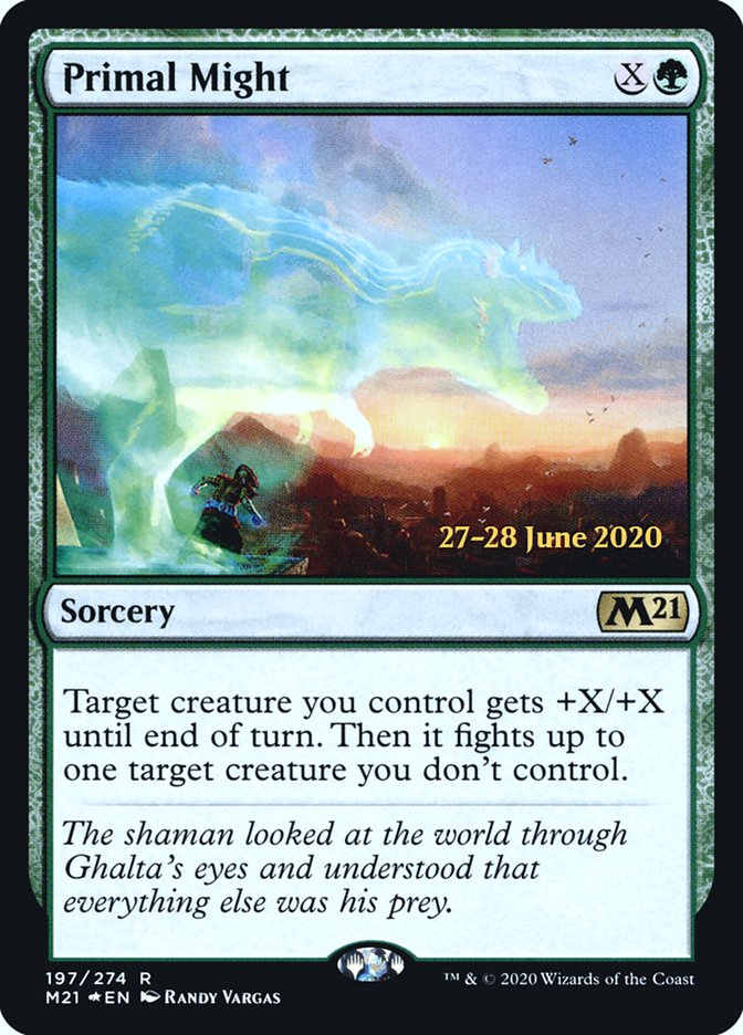 Primal Might  [Core Set 2021 Prerelease Promos] | The Gaming-Verse