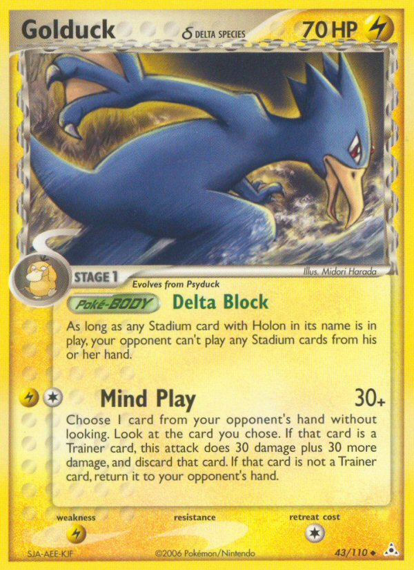 Golduck (43/110) (Delta Species) [EX: Holon Phantoms] | The Gaming-Verse