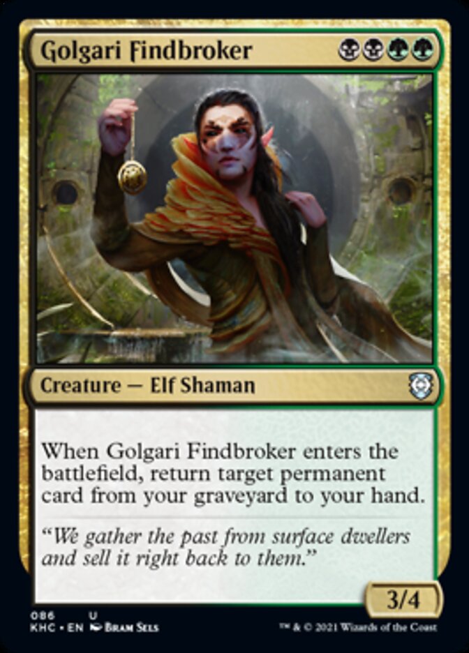 Golgari Findbroker [Kaldheim Commander] | The Gaming-Verse