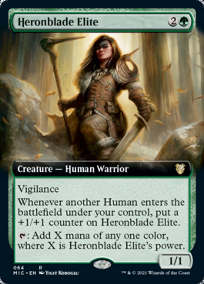 Heronblade Elite (Extended) [Innistrad: Midnight Hunt Commander] | The Gaming-Verse