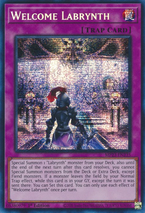 Welcome Labrynth [MP23-EN235] Prismatic Secret Rare | The Gaming-Verse