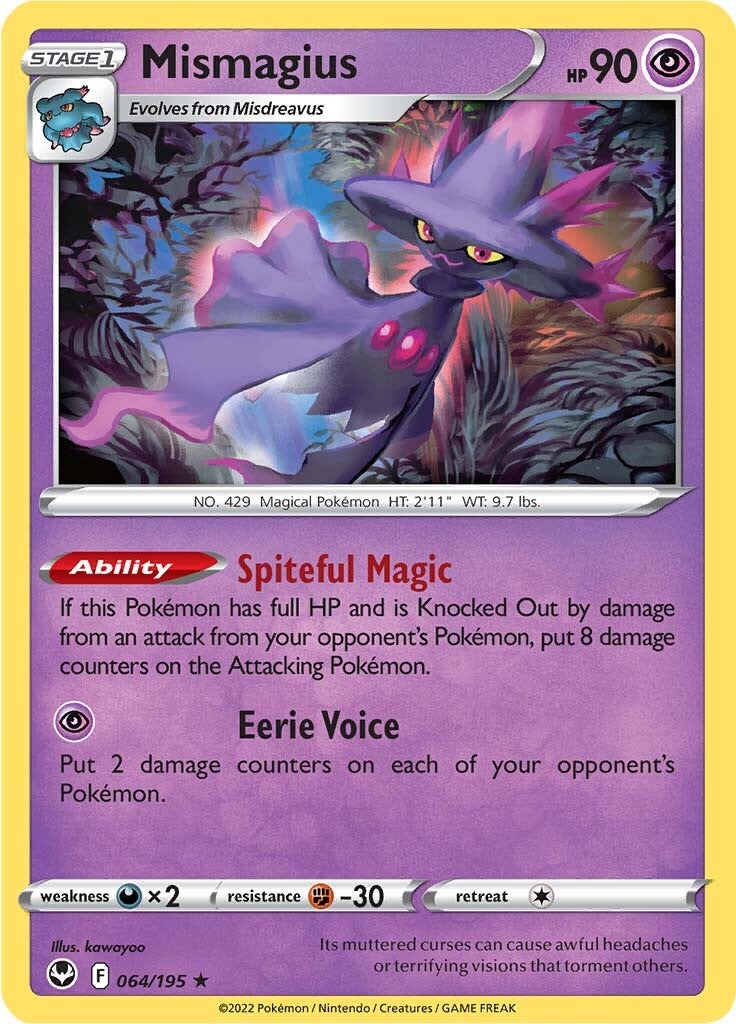 Mismagius (064/195) [Sword & Shield: Silver Tempest] | The Gaming-Verse