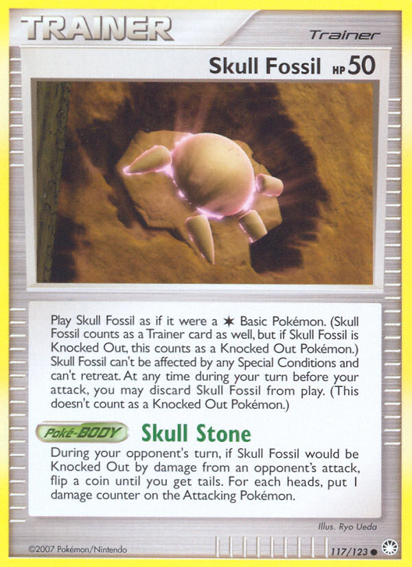 Skull Fossil (117/123) [Diamond & Pearl: Mysterious Treasures] | The Gaming-Verse