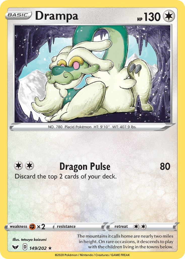 Drampa (149/202) [Sword & Shield: Base Set] | The Gaming-Verse