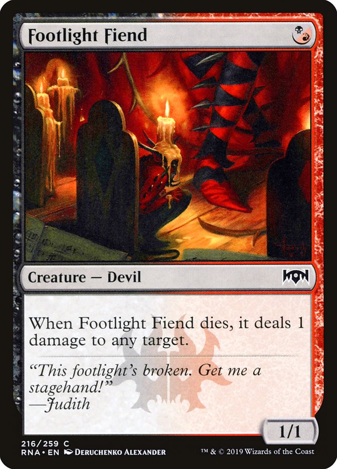 Footlight Fiend [Ravnica Allegiance] | The Gaming-Verse