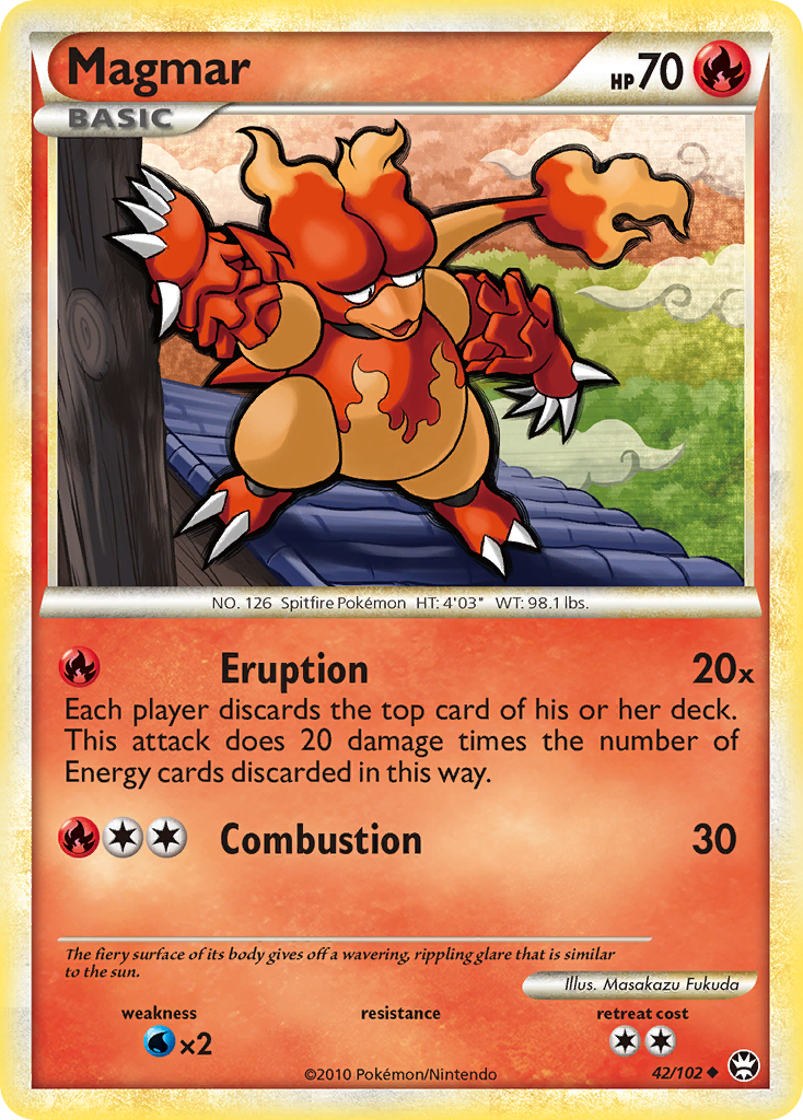 Magmar (42/102) [HeartGold & SoulSilver: Triumphant] | The Gaming-Verse