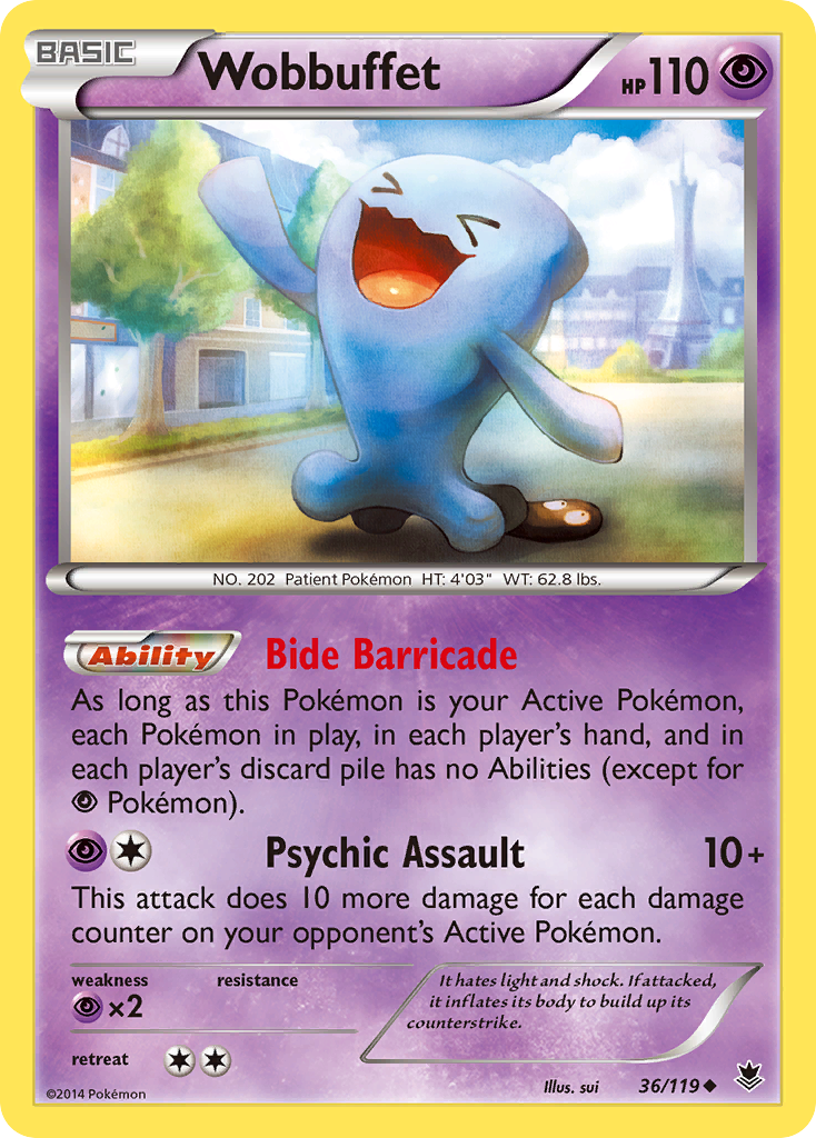 Wobbuffet (36/119) [XY: Phantom Forces] | The Gaming-Verse