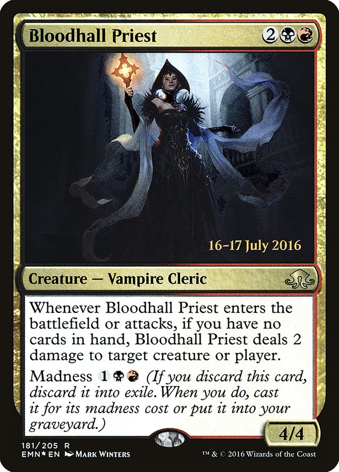 Bloodhall Priest  (Prerelease) [Eldritch Moon Prerelease Promos] | The Gaming-Verse