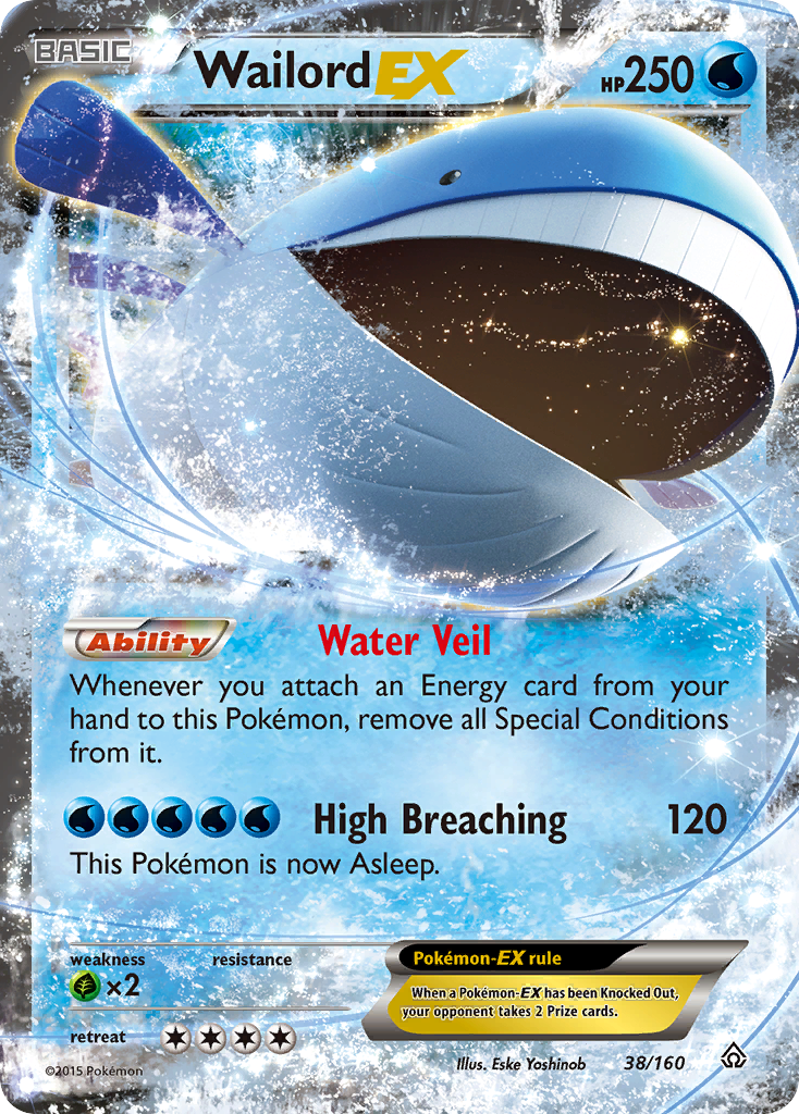 Wailord EX (38/160) [XY: Primal Clash] | The Gaming-Verse