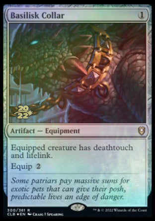 Basilisk Collar [Commander Legends: Battle for Baldur's Gate Prerelease Promos] | The Gaming-Verse