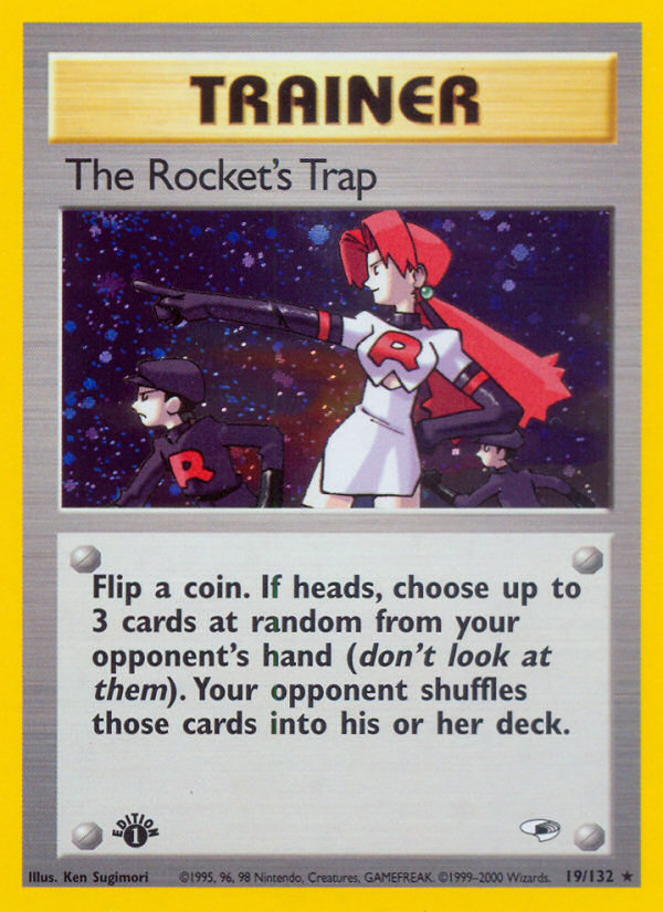 The Rocket's Trap (19/132) [Gym Heroes 1st Edition] | The Gaming-Verse