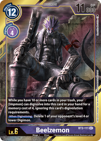 Beelzemon [BT2-111] (Alternate Art) [Release Special Booster Ver.1.0] | The Gaming-Verse