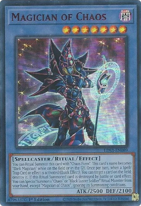 Magician of Chaos (Red) [LDS3-EN089] Ultra Rare | The Gaming-Verse