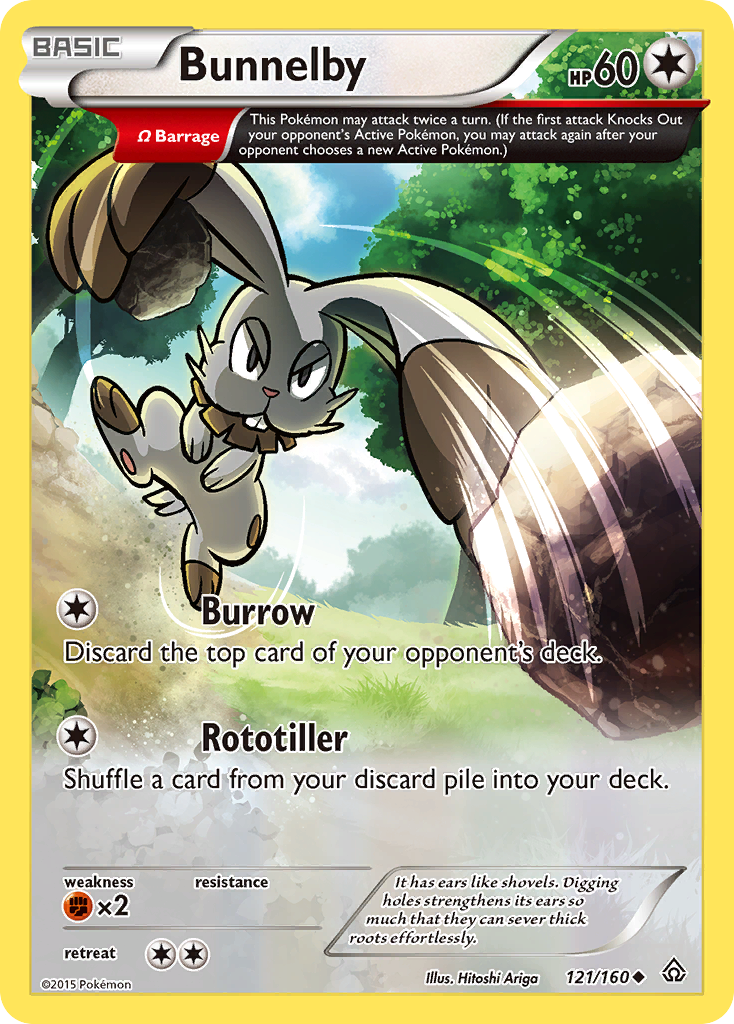 Bunnelby (121/160) [XY: Primal Clash] | The Gaming-Verse