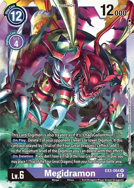 Megidramon [EX3-064] [Revision Pack Cards] | The Gaming-Verse