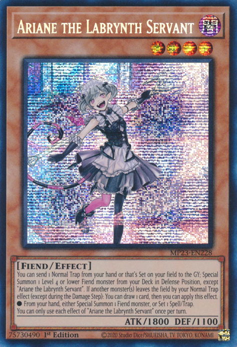 Ariane the Labrynth Servant [MP23-EN228] Prismatic Secret Rare | The Gaming-Verse