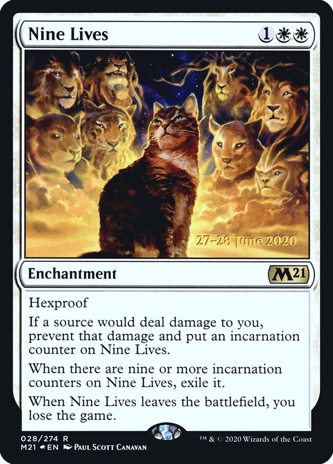 Nine Lives  [Core Set 2021 Prerelease Promos] | The Gaming-Verse