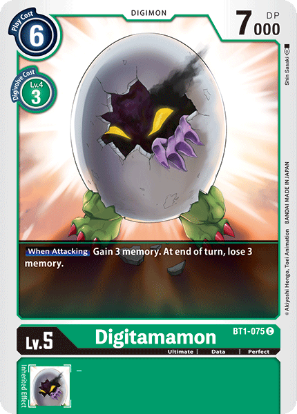 Digitamamon [BT1-075] [Release Special Booster Ver.1.0] | The Gaming-Verse