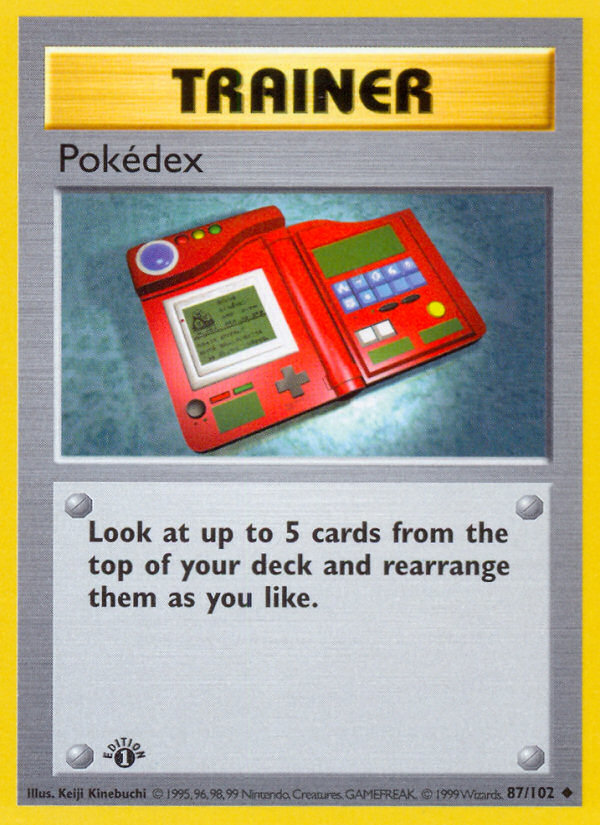 Pokedex (87/102) (Shadowless) [Base Set 1st Edition] | The Gaming-Verse