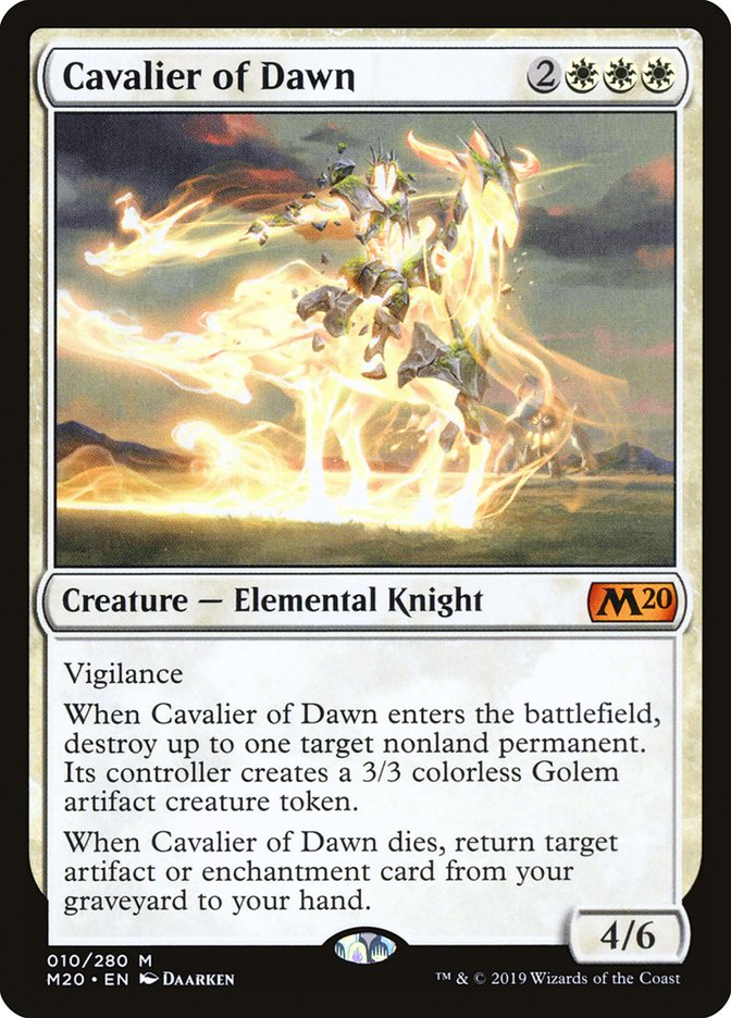 Cavalier of Dawn [Core Set 2020] | The Gaming-Verse