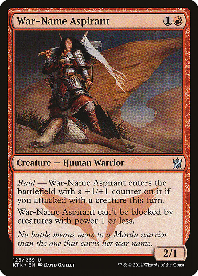 War-Name Aspirant [Khans of Tarkir] | The Gaming-Verse