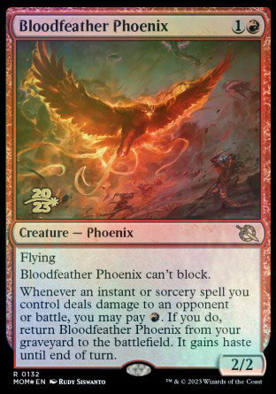 Bloodfeather Phoenix [March of the Machine Prerelease Promos] | The Gaming-Verse