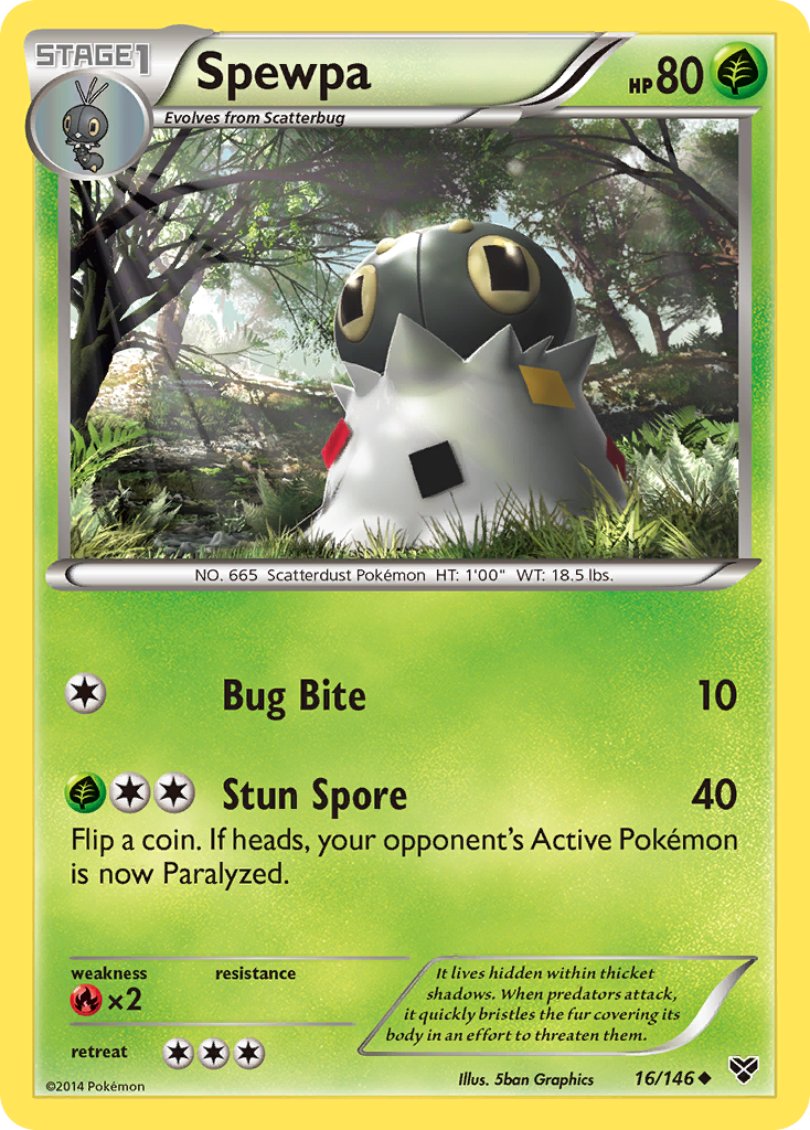 Spewpa (16/146) [XY: Base Set] | The Gaming-Verse