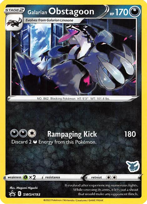 Galarian Obstagoon (SWSH193) (Eevee Deck) [Battle Academy 2022] | The Gaming-Verse