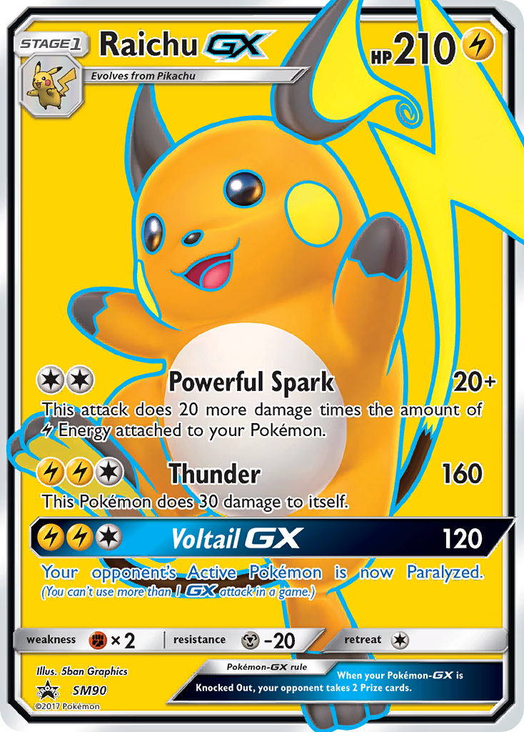 Raichu GX (SM90) [Sun & Moon: Black Star Promos] | The Gaming-Verse