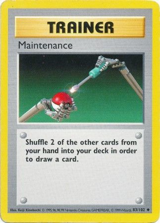 Maintenance (83/102) [Base Set Shadowless Unlimited] | The Gaming-Verse