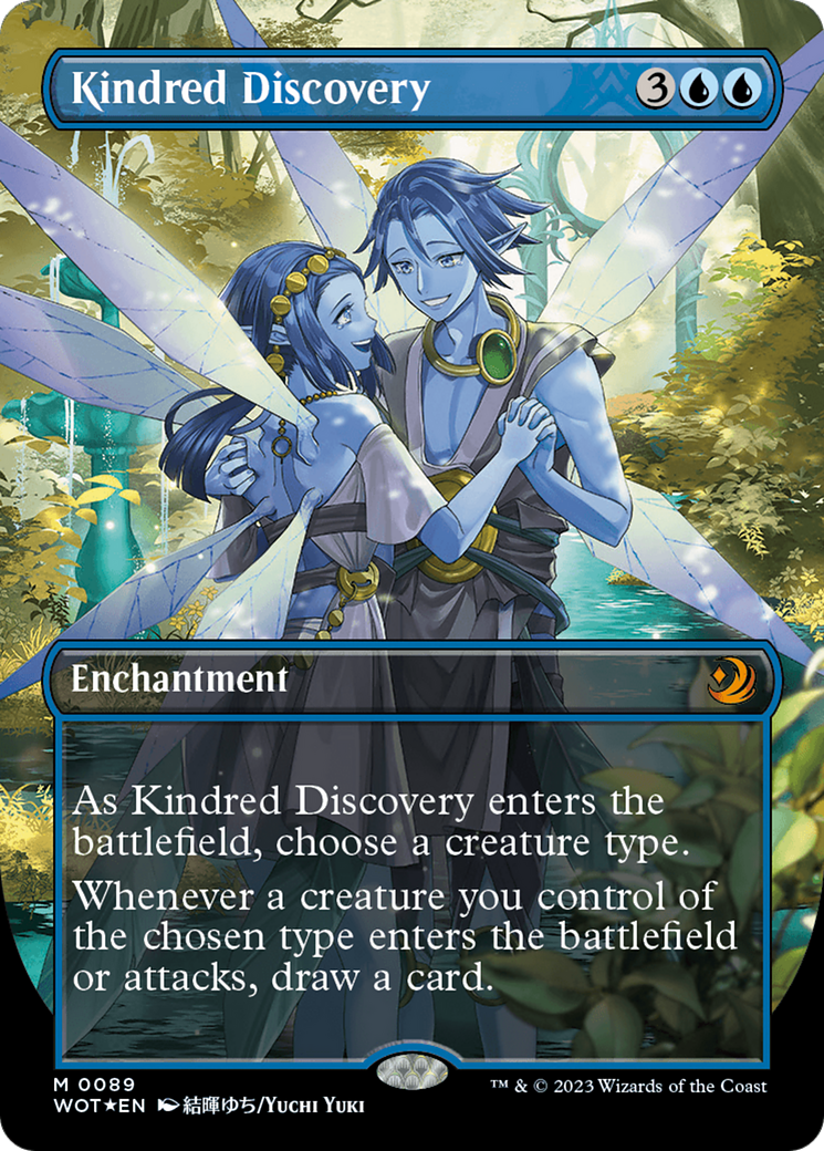 Kindred Discovery (Anime Borderless) (Confetti Foil) [Wilds of Eldraine: Enchanting Tales] | The Gaming-Verse