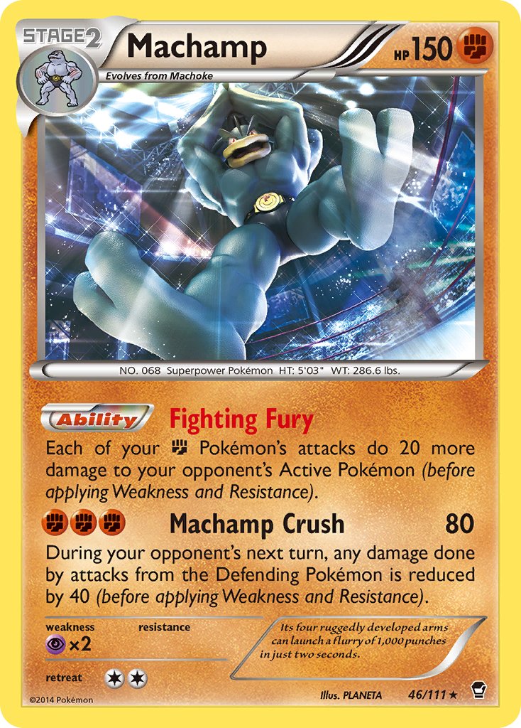 Machamp (46/111) (Cosmos Holo) (Blister Exclusive) [XY: Furious Fists] | The Gaming-Verse