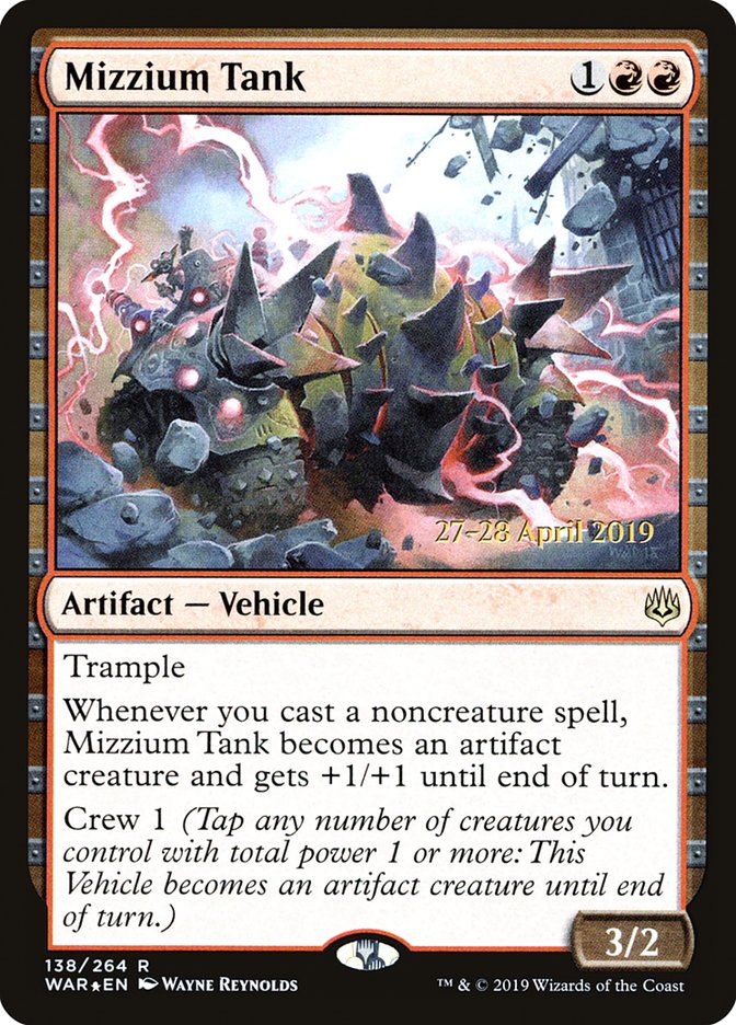 Mizzium Tank  [War of the Spark Prerelease Promos] | The Gaming-Verse