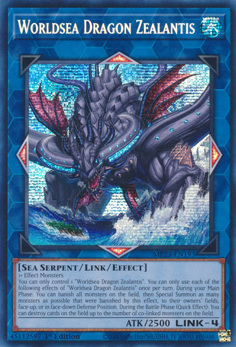 Worldsea Dragon Zealantis [MP23-EN193] Prismatic Secret Rare | The Gaming-Verse