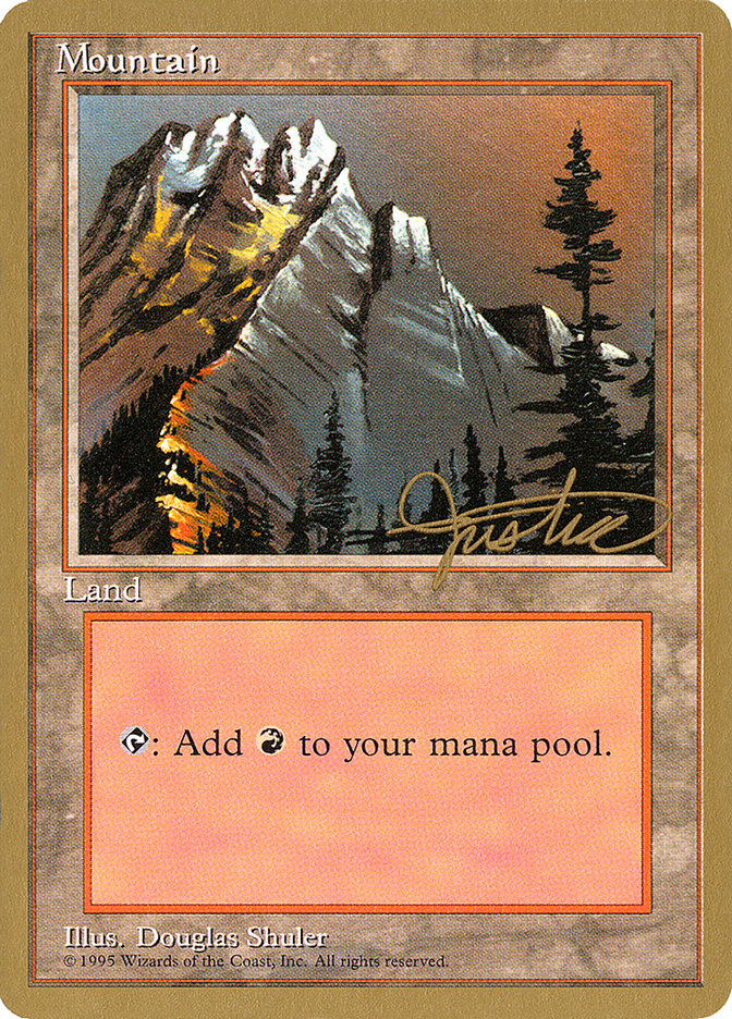 Mountain (mj373) (Mark Justice) [Pro Tour Collector Set] | The Gaming-Verse