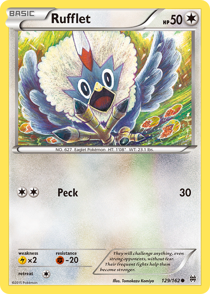 Rufflet (129/162) [XY: BREAKthrough] | The Gaming-Verse