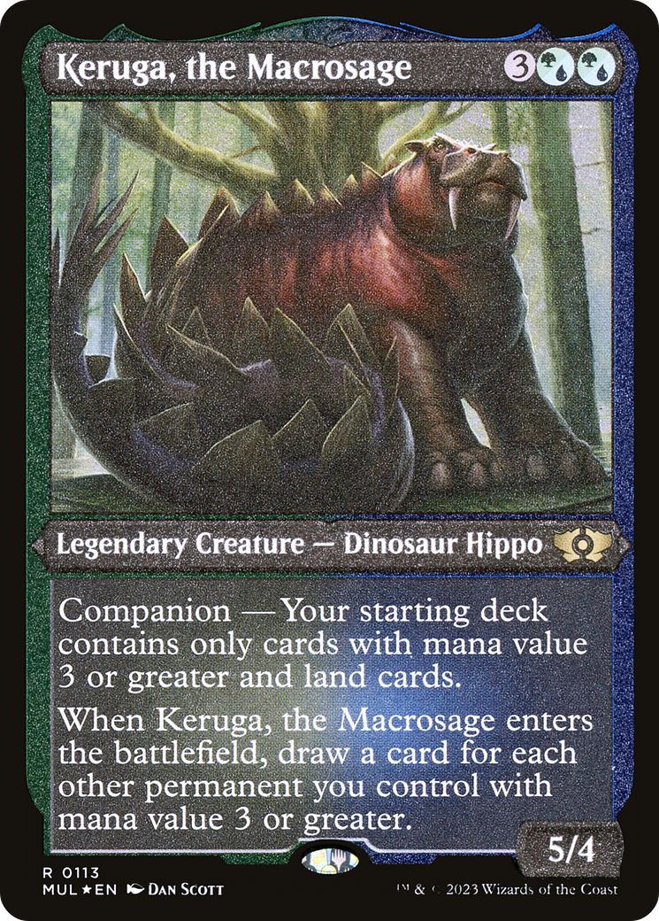 Keruga, the Macrosage (Foil Etched) [Multiverse Legends] | The Gaming-Verse