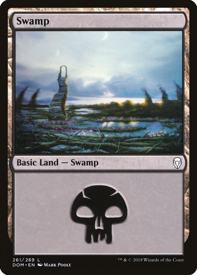 Swamp (261) [Dominaria] | The Gaming-Verse