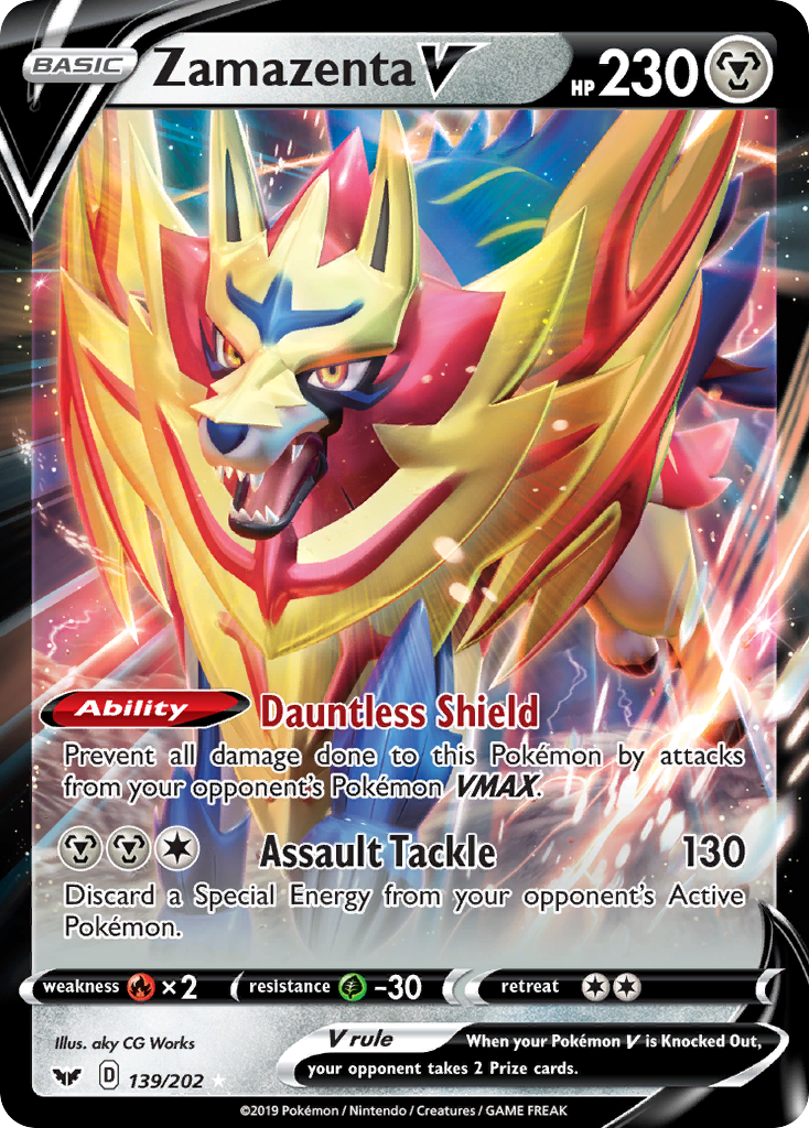 Zamazenta V (139/202) [Sword & Shield: Base Set] | The Gaming-Verse