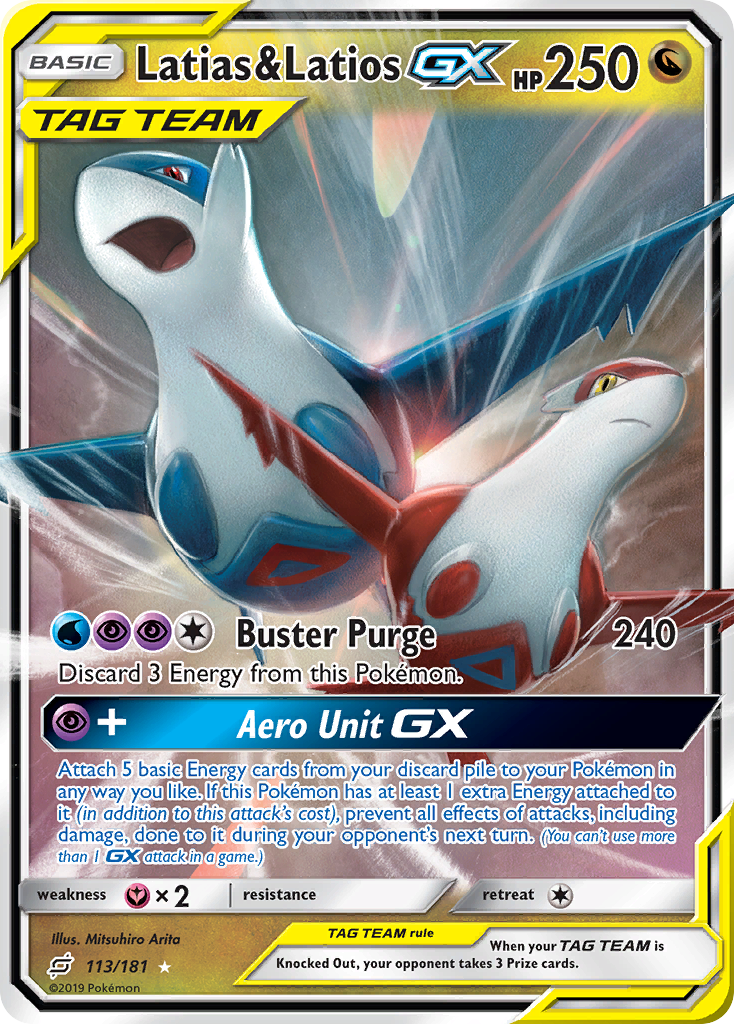 Latias & Latios GX (113/181) [Sun & Moon: Team Up] | The Gaming-Verse