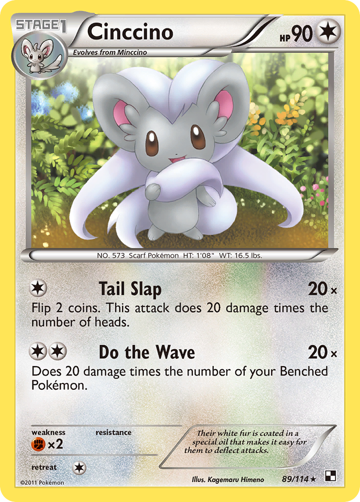 Cinccino (89/114) [Black & White: Base Set] | The Gaming-Verse