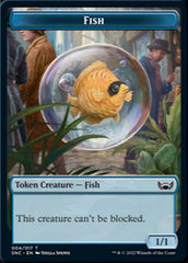 Fish // Rogue Double-sided Token [Streets of New Capenna Tokens] | The Gaming-Verse