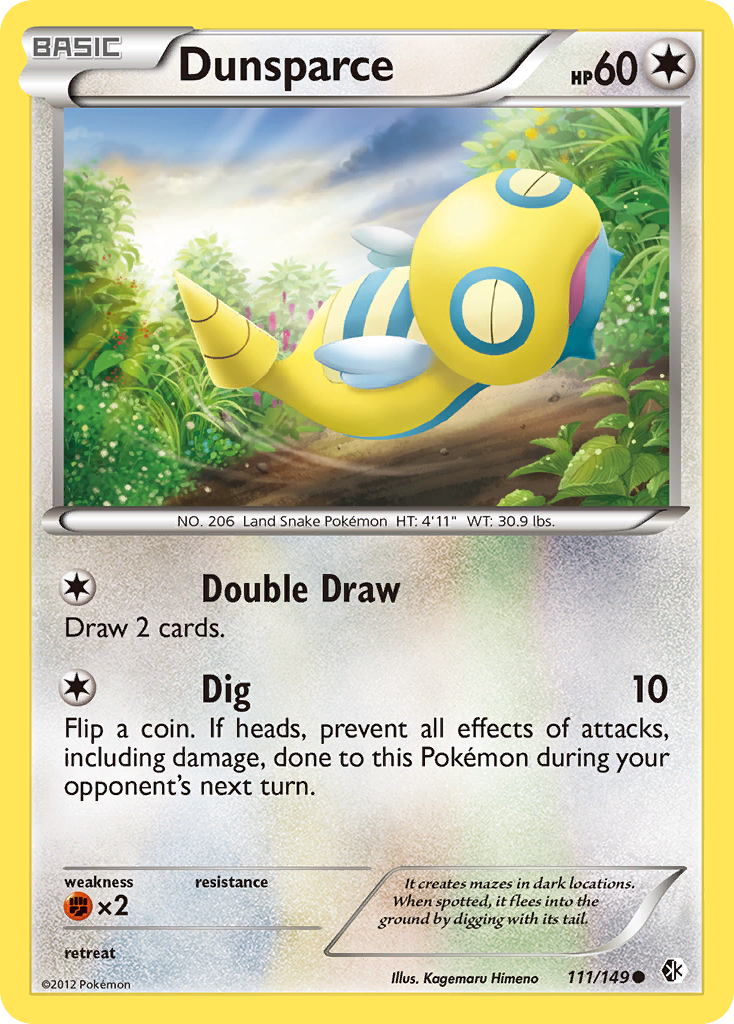 Dunsparce (111/149) [Black & White: Boundaries Crossed] | The Gaming-Verse