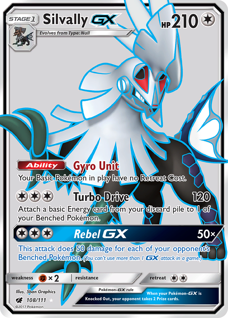 Silvally GX (108/111) [Sun & Moon: Crimson Invasion] | The Gaming-Verse