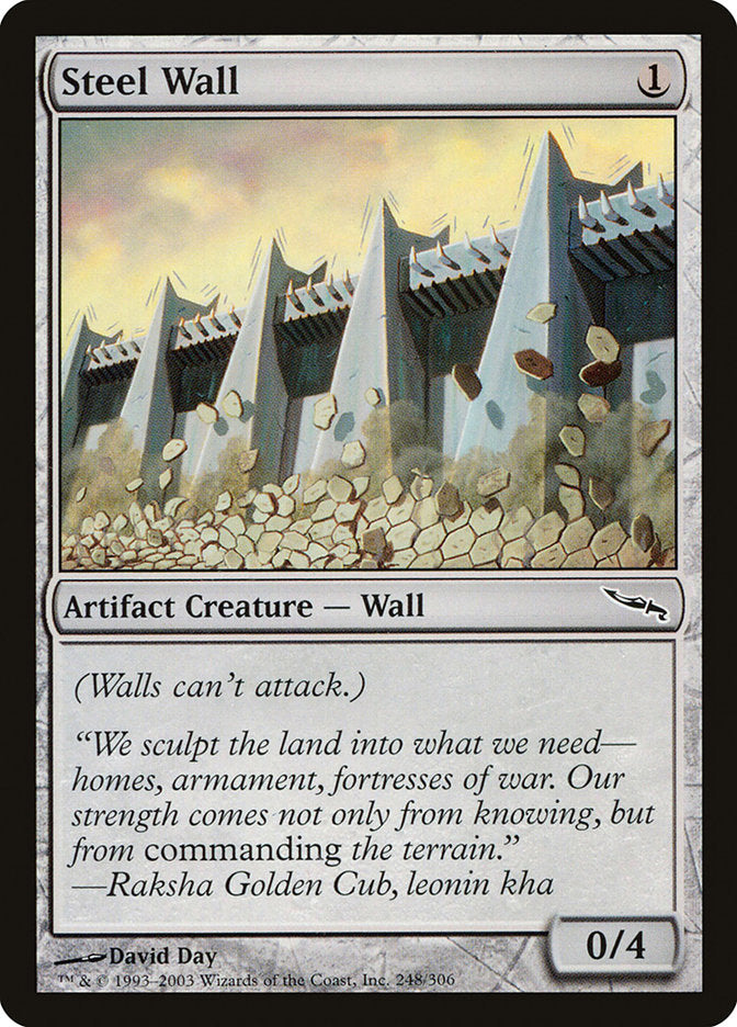 Steel Wall [Mirrodin] | The Gaming-Verse